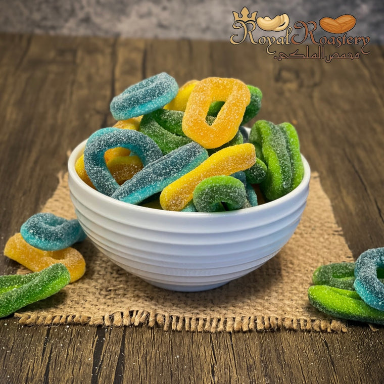 Halal Gummies - Colorful Fizzy Sour Rings